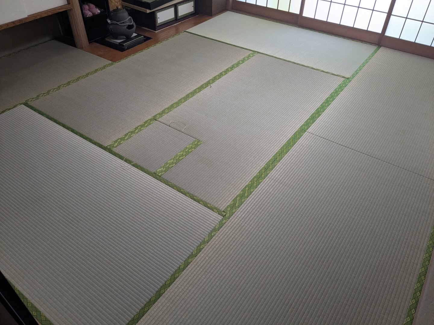 河内長野市&nbsp;お茶室　畳表替え